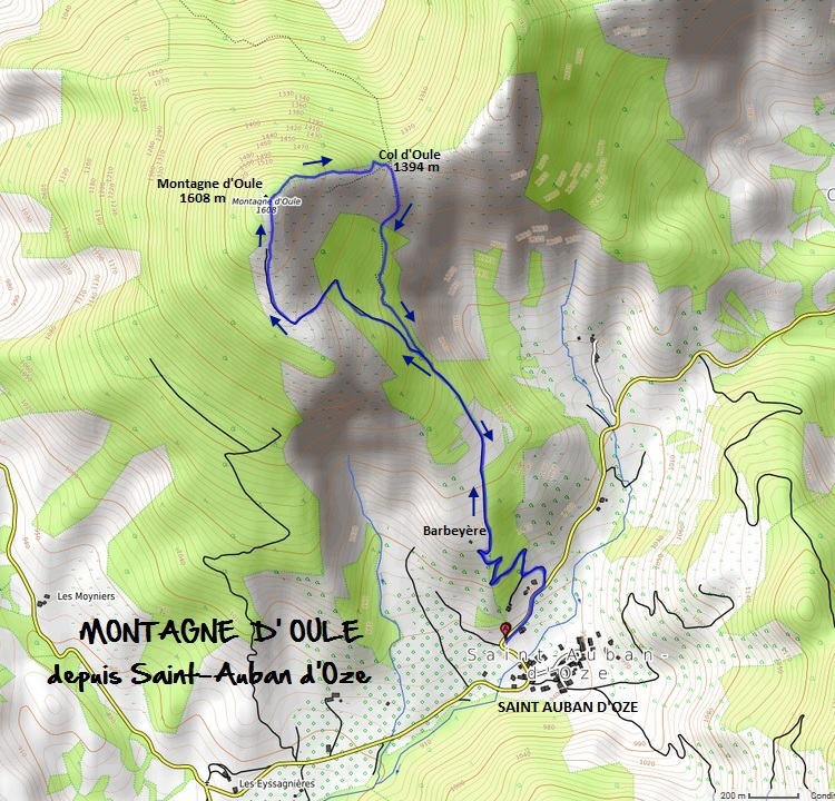 montagne d'oule gite saint auban d'oze