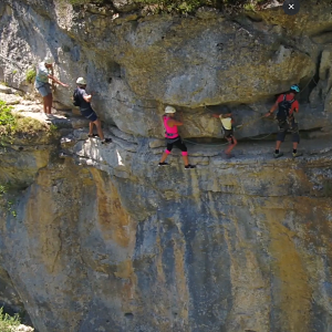 via ferrata Gite Saint auban d'oze